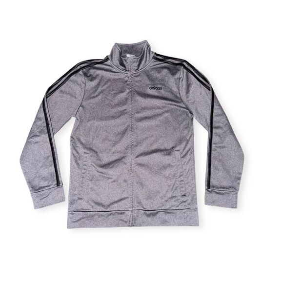 Adidas Vintage Sweater Jacket Nylon Gray Medium Men Medium - Picture 2 of 6